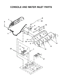 Console And Water Inlet Parts parts for Maytag Washer MVWX655DW2 from AppliancePartsPros.com