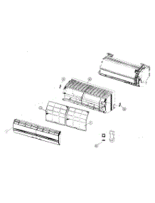 Grille Assy parts for Friedrich Air Handler MW12Y3FM from AppliancePartsPros.com