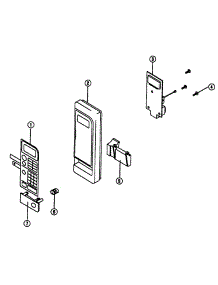 Control Panel Assy parts for Emerson Countertop Microwave MW8985W from AppliancePartsPros.com
