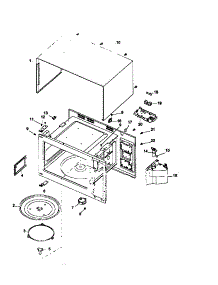 Page 4 parts for Amana Countertop Microwave MW96T-P1178808M from AppliancePartsPros.com