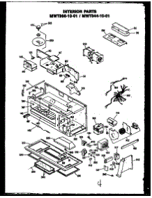 Interior Parts parts for Modern Maid Countertop Microwave MWT344/10-01 from AppliancePartsPros.com