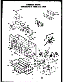 Interior Parts parts for Caloric Countertop Microwave MWT366/10-01 from AppliancePartsPros.com