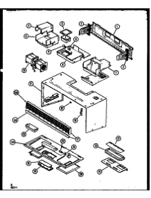 Outer Cabinet / Ventilation parts for Caloric Microwave/Hood Combo MWT4661WW/P1119115M from AppliancePartsPros.com