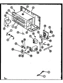 Stirrer / Capacitor parts for Caloric Microwave/Hood Combo MWT4661WW/P1119115M from AppliancePartsPros.com