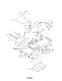 Frame parts for Husqvarna Rear-Engine Riding Mower MZ5225ZT-966690501 from AppliancePartsPros.com