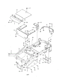 Frame parts for Husqvarna Rear-Engine Riding Mower MZ54S-967334101-00 from AppliancePartsPros.com