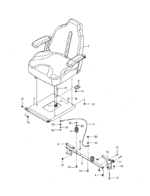 Seat parts for Husqvarna Rear-Engine Riding Mower MZ54S-967334101-00 from AppliancePartsPros.com
