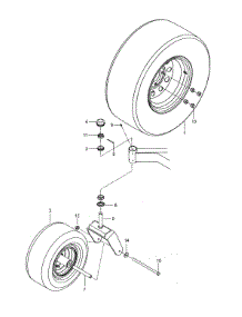 Wheels & Tires parts for Husqvarna Rear-Engine Riding Mower MZ61-967277501-01 from AppliancePartsPros.com