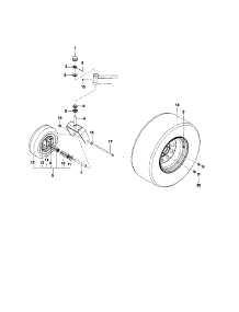 Wheels parts for Husqvarna Rear-Engine Riding Mower MZ6128ZT-966613101 from AppliancePartsPros.com