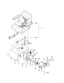 Seat parts for Husqvarna Rear-Engine Riding Mower MZ6128ZT-966613101 from AppliancePartsPros.com