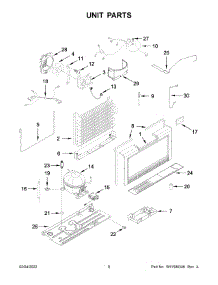 Unit Parts parts for Maytag Upright Freezer MZF34X16DW08 from AppliancePartsPros.com