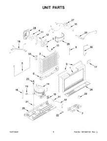 Unit Parts parts for Maytag Upright Freezer MZF34X16DW09 from AppliancePartsPros.com
