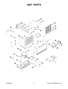 Unit Parts parts for Maytag Upright Freezer MZF34X16DW10 from AppliancePartsPros.com