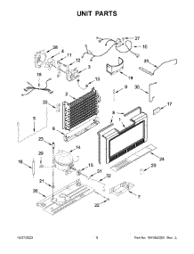 Unit Parts parts for Maytag Upright Freezer MZF34X18FW07 from AppliancePartsPros.com