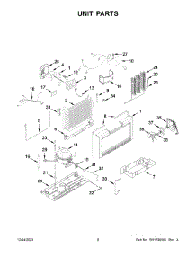 Unit Parts parts for Maytag Upright Freezer MZF34X18FW08 from AppliancePartsPros.com