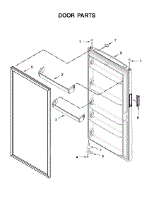 Door Parts parts for Maytag Upright Freezer MZF34X20DW04 from AppliancePartsPros.com