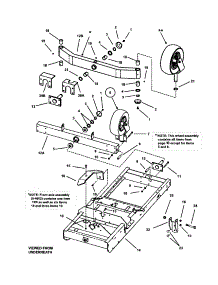 Lower Chassis / Caster Wheel Assembly parts for Snapper Rear-Engine Riding Mower MZM2300KH from AppliancePartsPros.com
