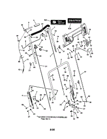 Handles / Controls parts for Snapper Gas Walk-Behind Mower N2167519B from AppliancePartsPros.com