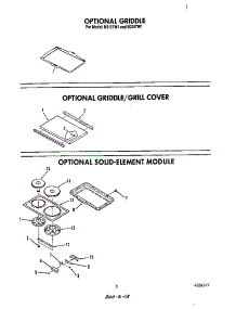 ^Griddle parts for Roper Electric Range N3157*1 from AppliancePartsPros.com