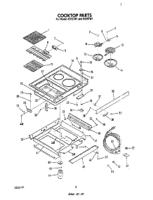 Cook Top parts for Roper Electric Range N3257*1 from AppliancePartsPros.com