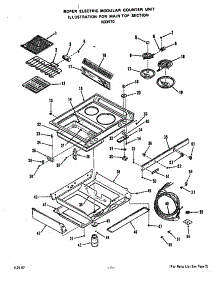 Main Top parts for Roper Electric Range N3357*0 from AppliancePartsPros.com
