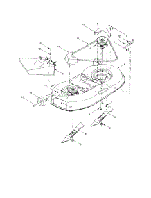 Spindle Assembly parts for Troy-Bilt Front-Engine Lawn Tractor N689 from AppliancePartsPros.com