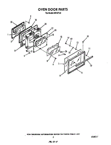 Oven Door parts for Roper Electric Range N9157*0 from AppliancePartsPros.com