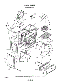Oven parts for Roper Electric Range N9157*0 from AppliancePartsPros.com
