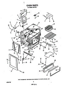Oven parts for Roper Electric Range N9157*1 from AppliancePartsPros.com