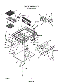 Cook Top parts for Roper Electric Range N9257*0 from AppliancePartsPros.com