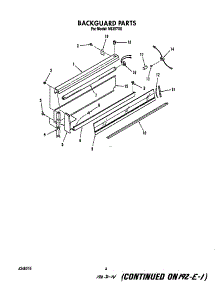 Backguard parts for Roper Electric Range N9257*0 from AppliancePartsPros.com