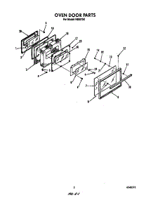 Oven Door parts for Roper Electric Range N9257*0 from AppliancePartsPros.com