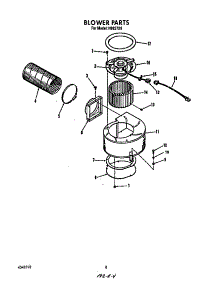 Blower parts for Roper Electric Range N9257*0 from AppliancePartsPros.com