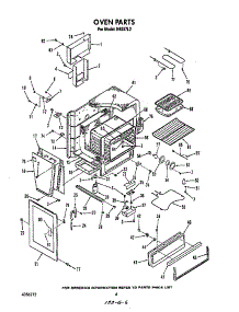 Oven parts for Roper Electric Range N9257*2 from AppliancePartsPros.com