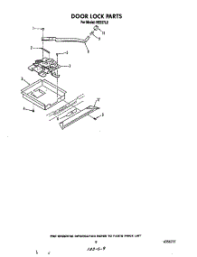 Door Lock parts for Roper Electric Range N9257*2 from AppliancePartsPros.com