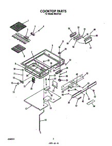 Cook Top parts for Roper Electric Range N9357*0 from AppliancePartsPros.com