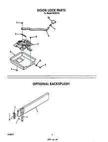 Door Lock parts for Roper Electric Range N9357*0 from AppliancePartsPros.com
