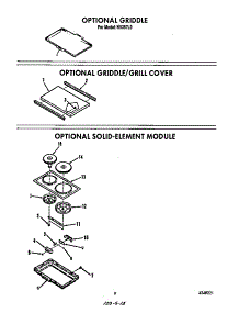 ^Griddle parts for Roper Electric Range N9357*0 from AppliancePartsPros.com