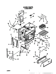 Oven parts for Roper Electric Range N9357*2 from AppliancePartsPros.com