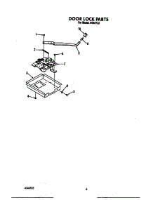 Door Lock parts for Roper Electric Range N9357*2 from AppliancePartsPros.com