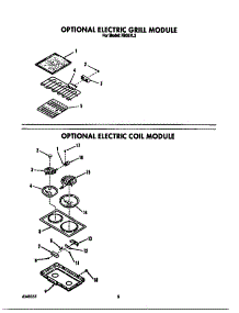 Electric Coil Module / Grill Module parts for Roper Electric Range N9357*2 from AppliancePartsPros.com