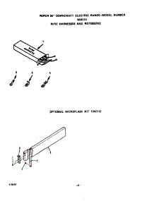 Wire Harnesses And Rotisserie parts for Roper Electric Range N9457*0 from AppliancePartsPros.com
