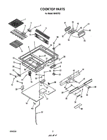 Cook Top parts for Roper Electric Range N9457*2 from AppliancePartsPros.com