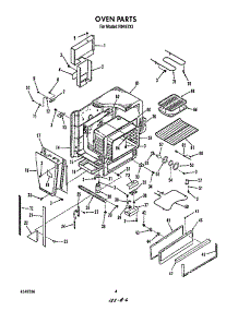 Oven parts for Roper Electric Range N9457*2 from AppliancePartsPros.com