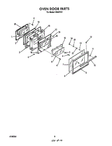 Oven Door parts for Roper Electric Range N9457*2 from AppliancePartsPros.com