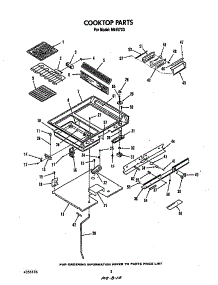 Cooktop parts for Roper Electric Range N9457*3 from AppliancePartsPros.com