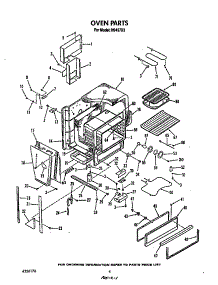 Oven parts for Roper Electric Range N9457*3 from AppliancePartsPros.com