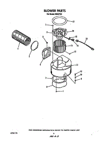 Blower parts for Roper Electric Range N9457*3 from AppliancePartsPros.com
