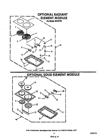 ^Radiant Element Module parts for Roper Electric Range N9457*3 from AppliancePartsPros.com