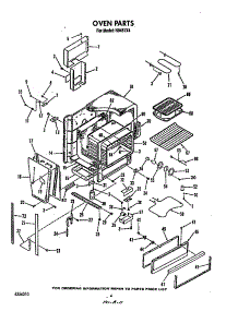Oven parts for Roper Electric Range N9457*4 from AppliancePartsPros.com